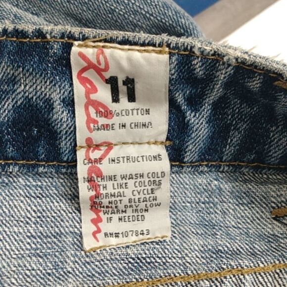 Kali Denim Distressed Mini Skirt Size 11 NEW - Picture 8 of 8